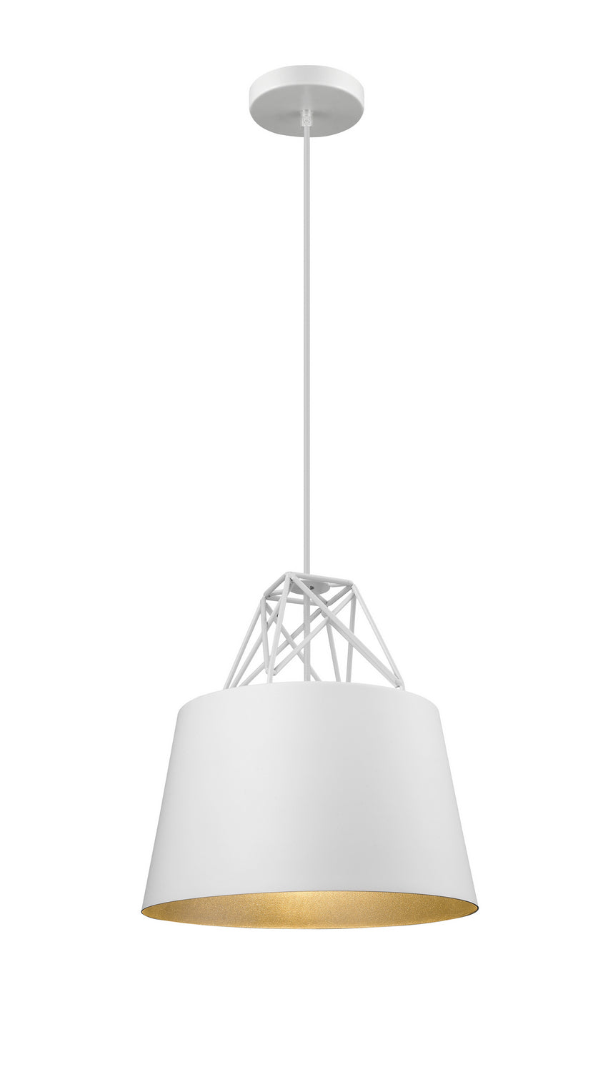 Bethel International Canada - One Light Pendant - White- Union Lighting Luminaires Decor