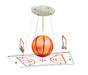 Bethel International Canada - One Light Childrens Lighting - Orange & Clear- Union Lighting Luminaires Decor