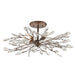 ELK Home - Four Light Semi Flush Mount - Crislett - Sunglow Bronze- Union Lighting Luminaires Decor