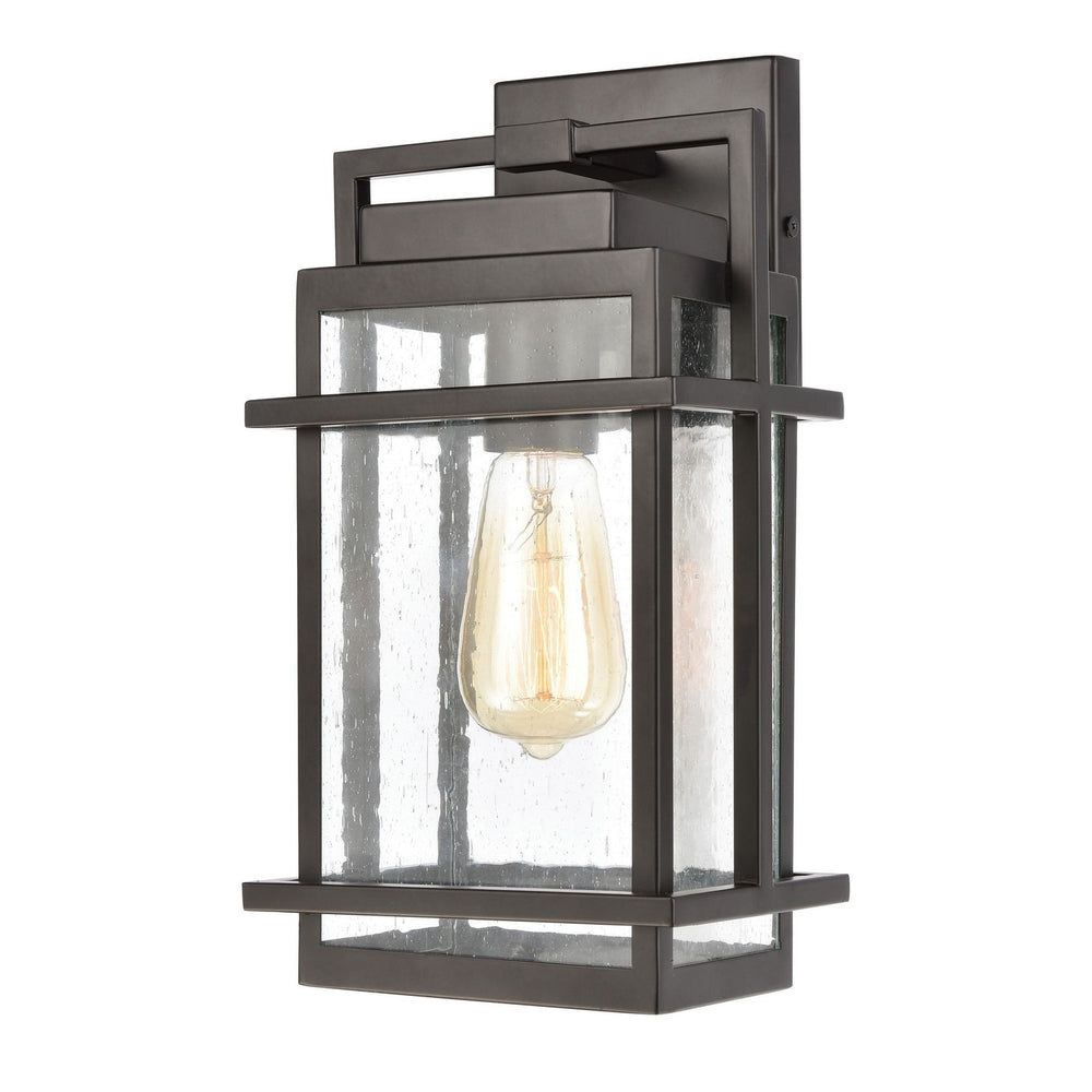 ELK Home - One Light Outdoor Wall Sconce - Breckenridge - Matte Black- Union Lighting Luminaires Decor