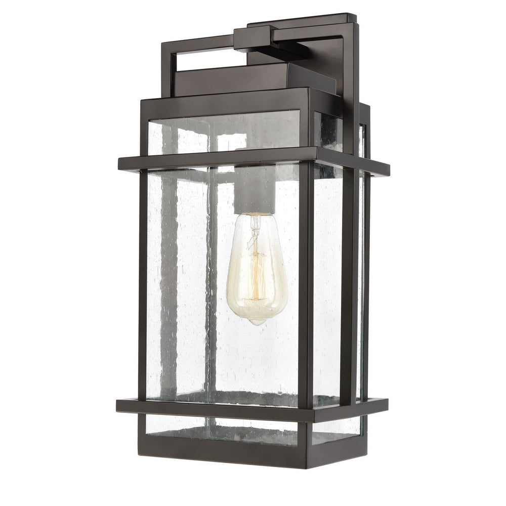 ELK Home - One Light Outdoor Wall Sconce - Breckenridge - Matte Black- Union Lighting Luminaires Decor