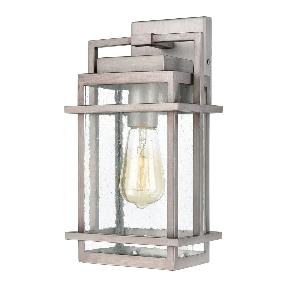 ELK Home - One Light Outdoor Wall Sconce - Breckenridge - Weathered Zinc- Union Lighting Luminaires Decor