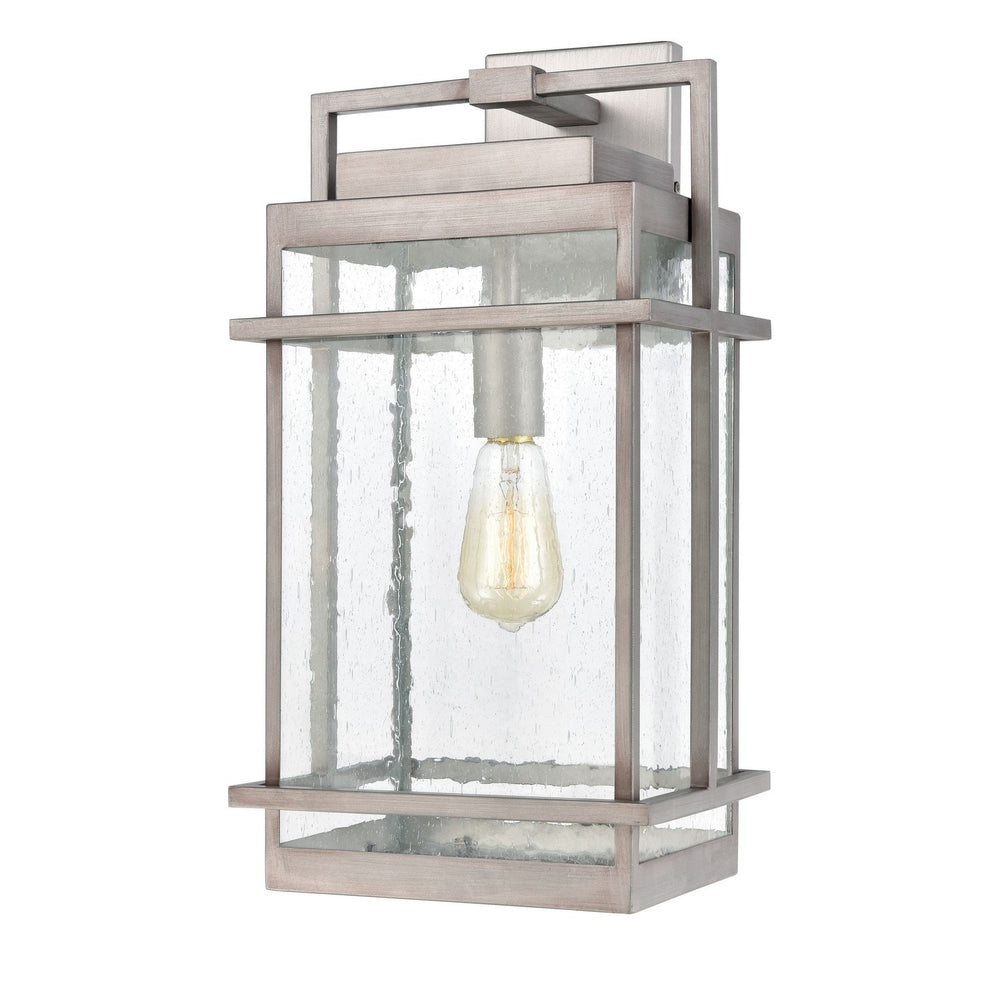 ELK Home - One Light Outdoor Wall Sconce - Breckenridge - Weathered Zinc- Union Lighting Luminaires Decor