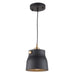 Artcraft Canada - One Light Pendant - Euro Industrial - Matte Black & Harvest Brass- Union Lighting Luminaires Decor