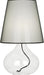 Robert Abbey - One Light Table Lamp - June - Clear Glass Body w/Black Fabric Wrapped Cord- Union Lighting Luminaires Decor