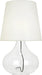 Robert Abbey - One Light Table Lamp - June - Clear Glass Body w/Black Fabric Wrapped Cord- Union Lighting Luminaires Decor