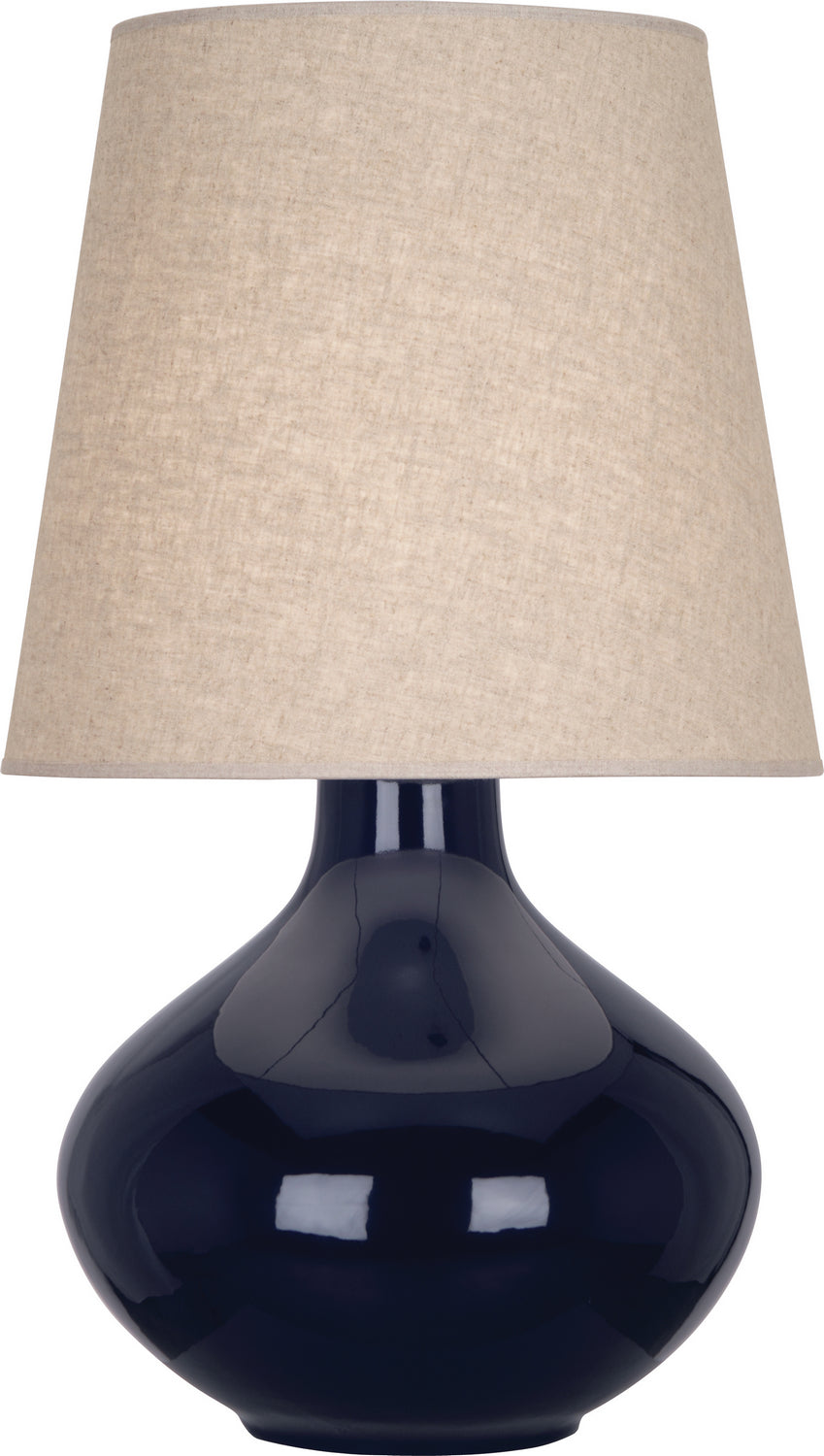 Robert Abbey - One Light Table Lamp - June - Midnight Blue Glazed Ceramic- Union Lighting Luminaires Decor