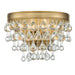 Crystorama - Two Light Wall Sconce - Calypso - Vibrant Gold- Union Lighting Luminaires Decor