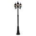 Artcraft Quebec - Three Light Outdoor Post Mount - Classico - Black- Union Lighting Luminaires Decor
