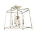 Crystorama - Four Light Semi Flush Mount - Sylvan - Polished Nickel- Union Lighting Luminaires Decor