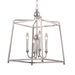 Crystorama - Four Light Chandelier - Sylvan - Polished Nickel- Union Lighting Luminaires Decor