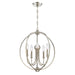 Crystorama - Five Light Chandelier - Sylvan - Polished Nickel- Union Lighting Luminaires Decor