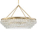 Crystorama - Eight Light Chandelier - Calypso - Vibrant Gold- Union Lighting Luminaires Decor