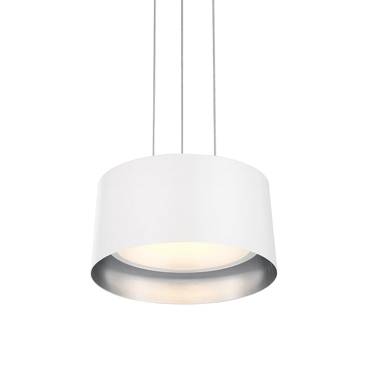 Modern Forms Canada - LED Pendant - Marimba - Silver Leaf/White- Union Lighting Luminaires Decor