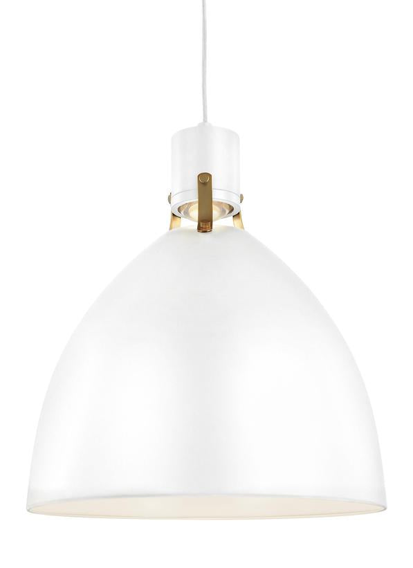 Visual Comfort Studio Canada - LED Pendant - Brynne - Flat White- Union Lighting Luminaires Decor