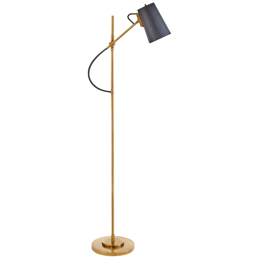 Ralph Lauren Canada - One Light Floor Lamp - Benton - Natural Brass- Union Lighting Luminaires Decor