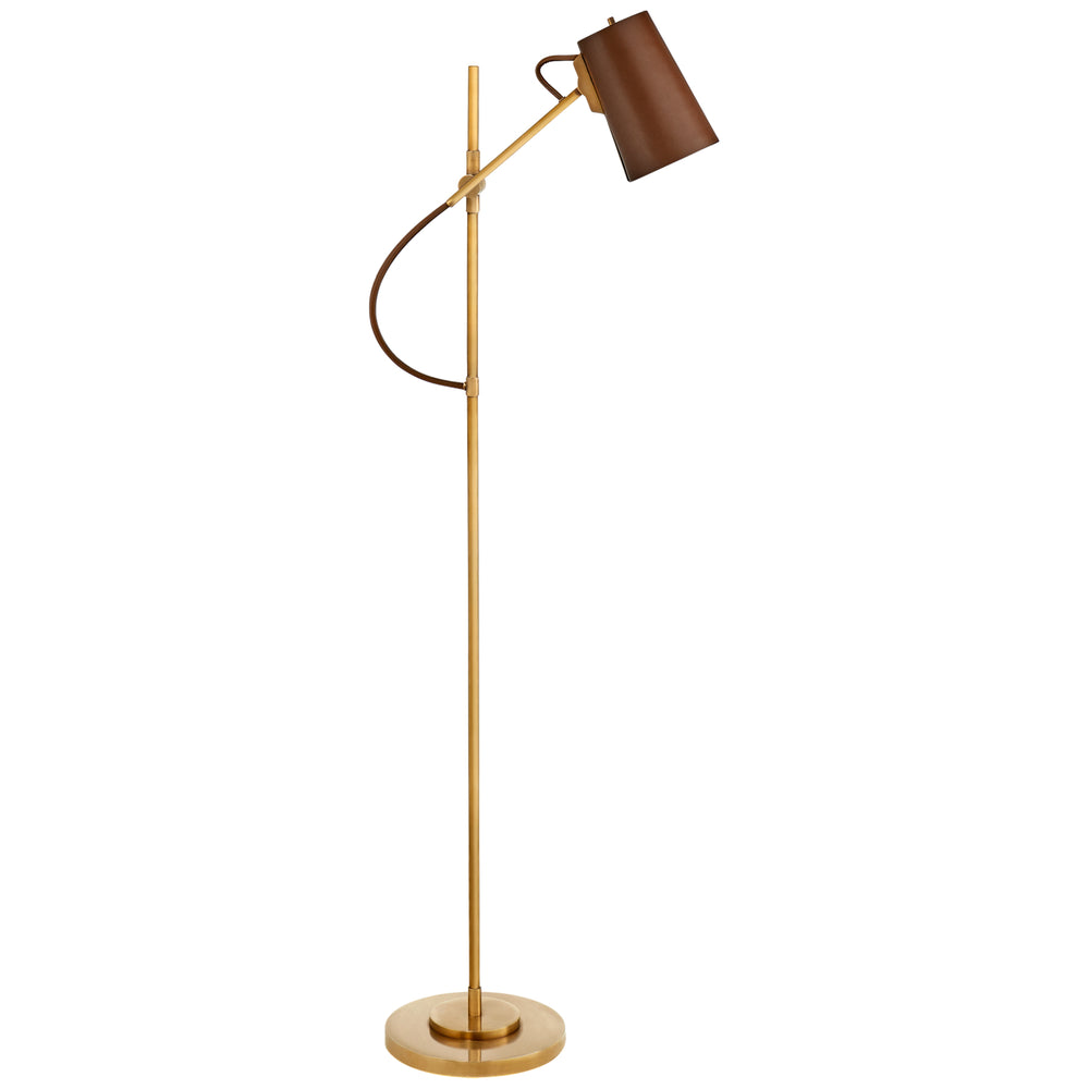 Ralph Lauren Canada - One Light Floor Lamp - Benton - Natural Brass- Union Lighting Luminaires Decor