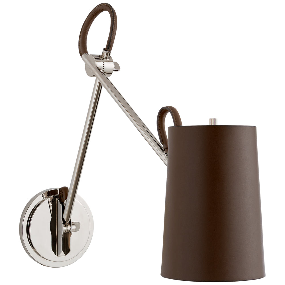 Ralph Lauren Canada - One Light Wall Sconce - Benton - Polished Nickel- Union Lighting Luminaires Decor