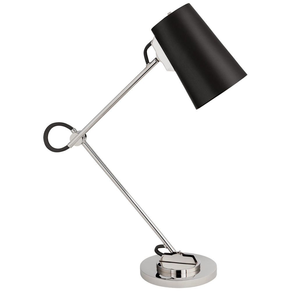Ralph Lauren Canada - One Light Desk Lamp - Benton - Polished Nickel- Union Lighting Luminaires Decor