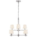 Ralph Lauren Canada - Eight Light Chandelier - Sable - Crystal with Polished Nickel- Union Lighting Luminaires Decor