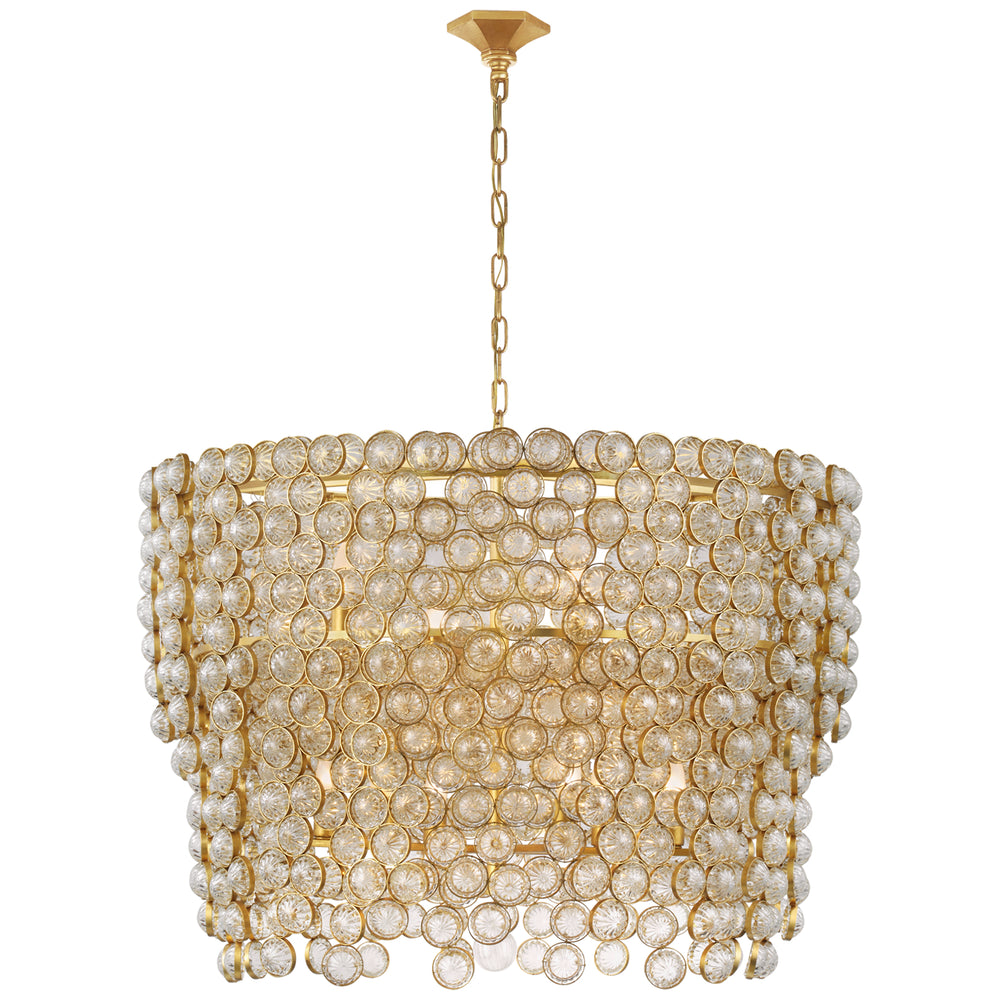 Visual Comfort Signature Canada - 12 Light Chandelier - Milazzo - Gild and Crystal- Union Lighting Luminaires Decor