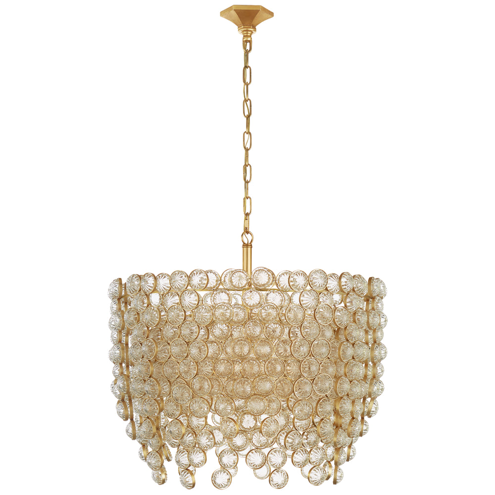 Visual Comfort Signature Canada - Eight Light Chandelier - Milazzo - Gild and Crystal- Union Lighting Luminaires Decor