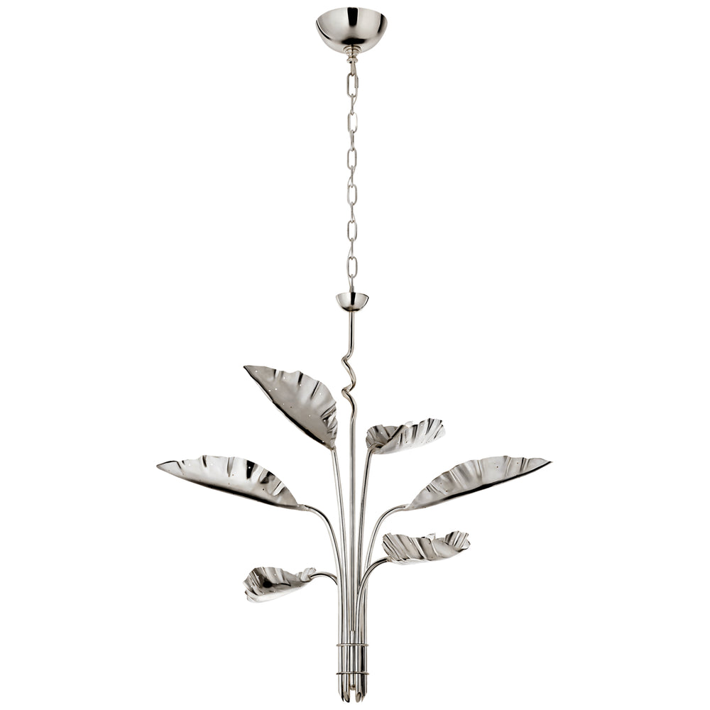 Visual Comfort Signature Canada - Six Light Chandelier - Dumaine - Polished Nickel- Union Lighting Luminaires Decor