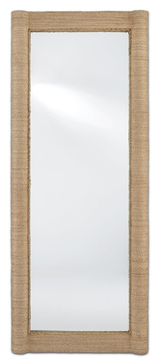 Currey and Company - Mirror - Vilmar Rope Floor Mirror - Natural/Mirror- Union Lighting Luminaires Decor