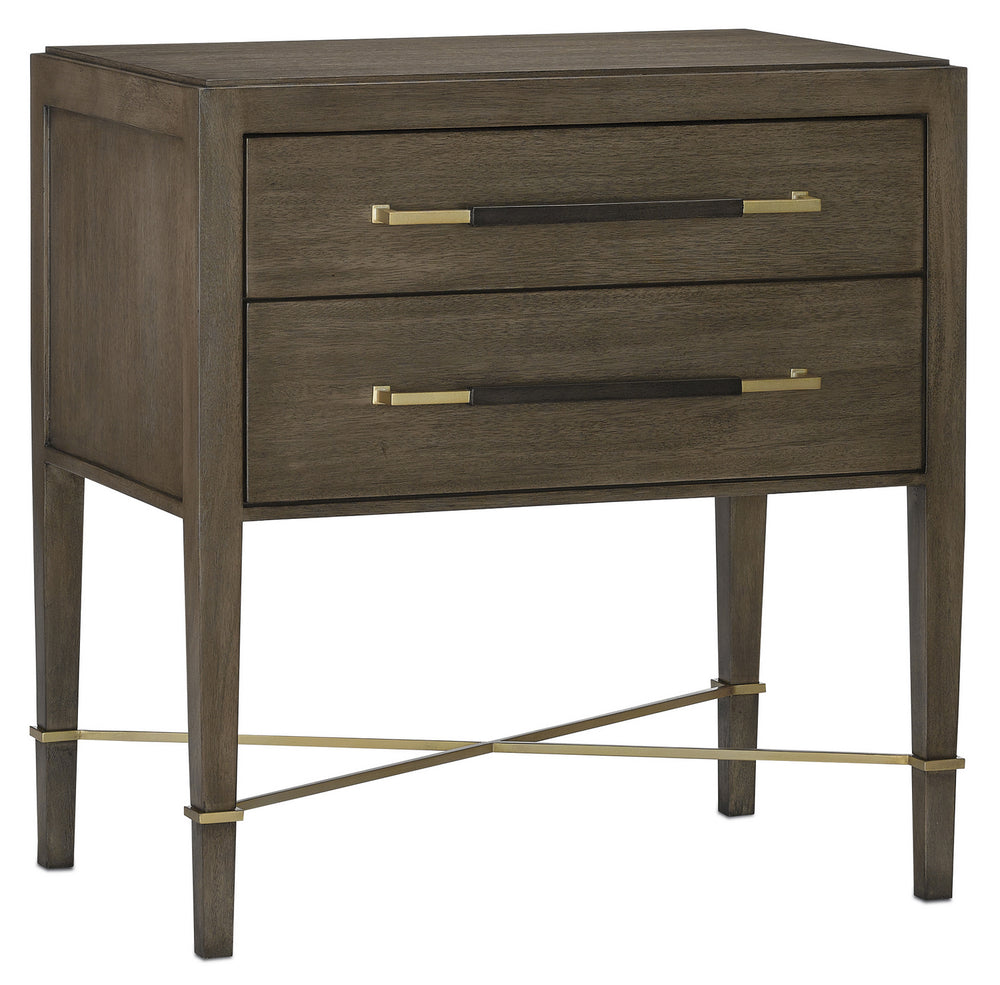 Currey and Company - Nightstand - Verona Collection - Chanterelle/Coffee/Champagne- Union Lighting Luminaires Decor