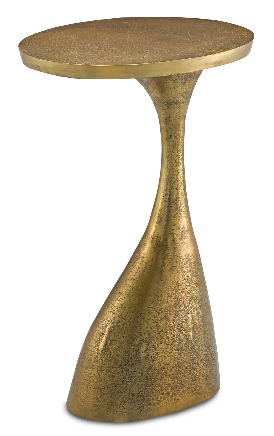 Currey and Company - Accent Table - Ishaan - Antique Brass- Union Lighting Luminaires Decor