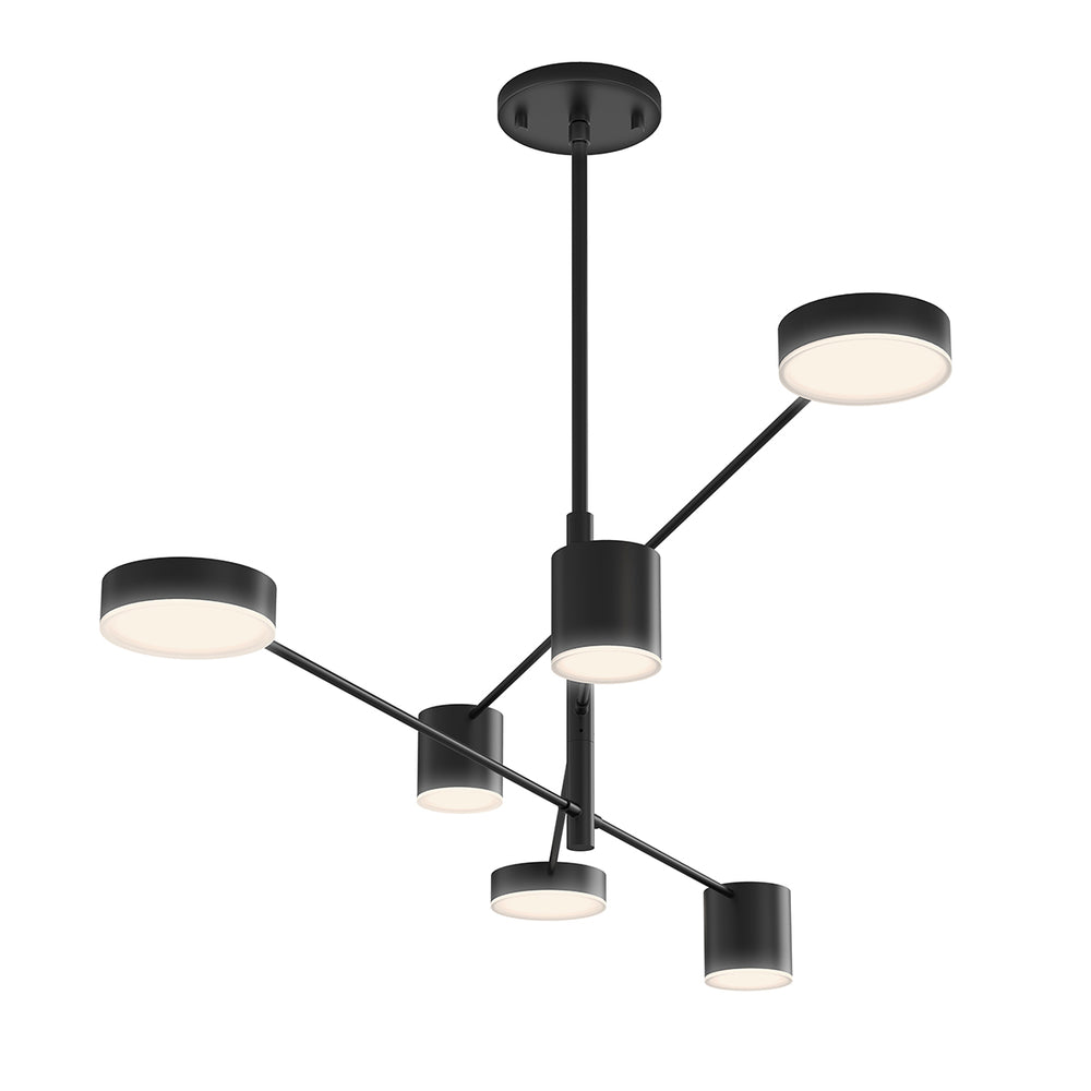 Sonneman Canada - LED Pendant - Counterpoint - Satin Black- Union Lighting Luminaires Decor