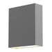 Sonneman - LED Wall Sconce - Flat Box - Textured Gray- Union Lighting Luminaires Decor