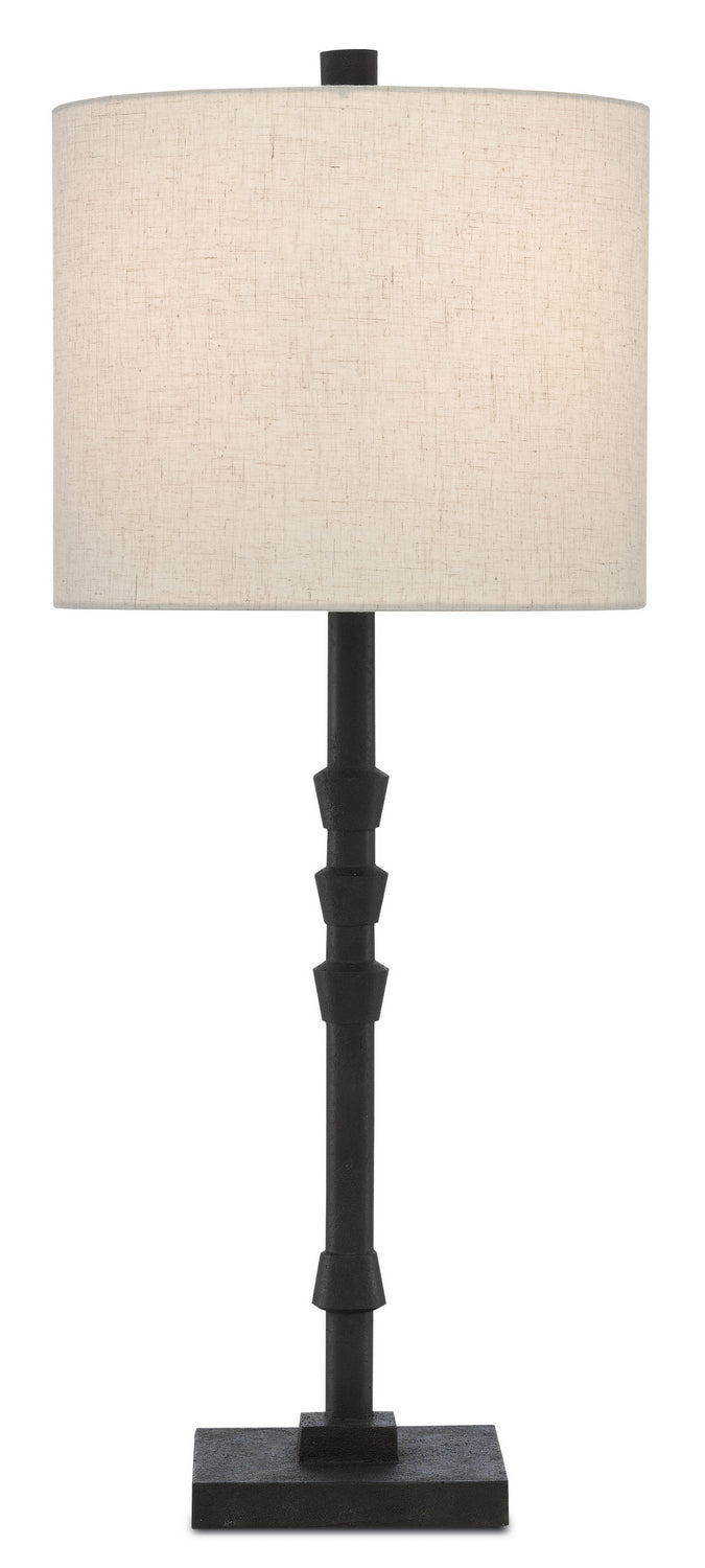 Currey and Company - One Light Table Lamp - Lohn - Molé Black- Union Lighting Luminaires Decor
