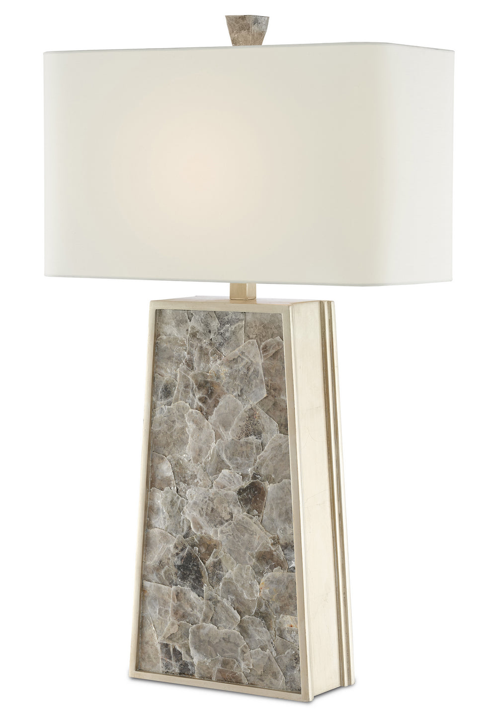 Currey and Company - One Light Table Lamp - Calloway - Natural/Silver Leaf- Union Lighting Luminaires Decor