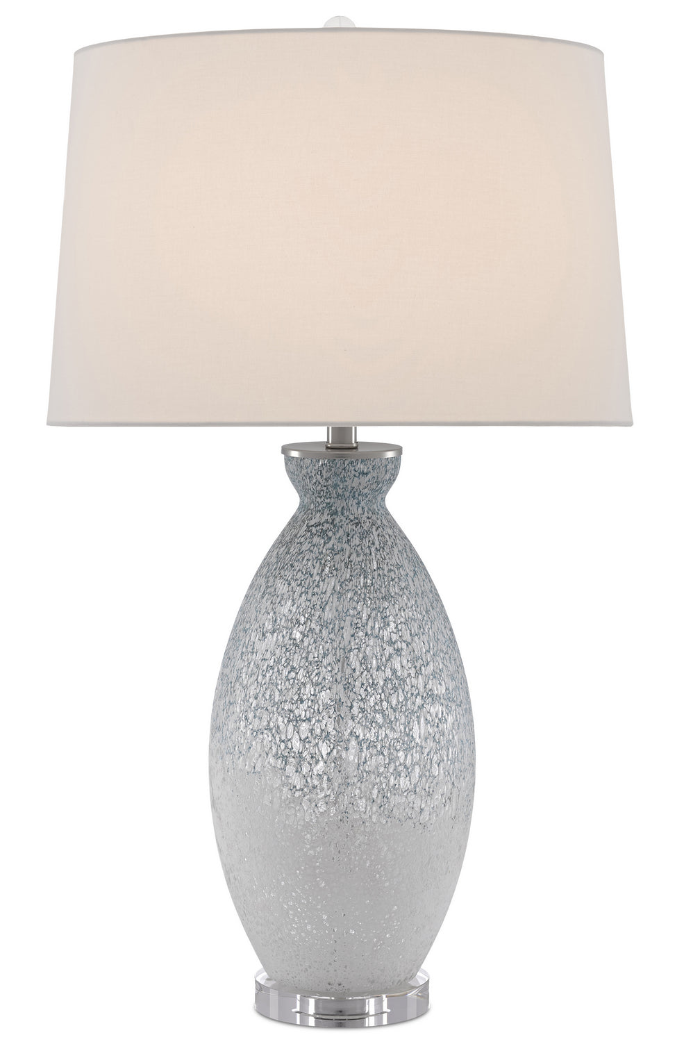 Currey and Company - One Light Table Lamp - Hatira - Blue/White/Clear- Union Lighting Luminaires Decor