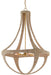 Currey and Company - Four Light Chandelier - Ibiza Chandelier - Natural/Dark Contemporary Gold Leaf- Union Lighting Luminaires Decor