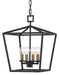 Currey and Company - Four Light Lantern - Denison Collection - Molé Black- Union Lighting Luminaires Decor