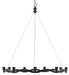 Currey and Company - Nine Light Chandelier - Serpentina Collection - Antique Black- Union Lighting Luminaires Decor