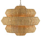 Currey and Company - 18 Light Chandelier - Antibes Collection - Natural/Khaki- Union Lighting Luminaires Decor