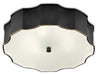 Currey and Company - LED Flush Mount - Wexford - Oil Rubbed Bronze/White- Union Lighting Luminaires Decor