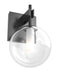 DVI Canada - One Light Wall Sconce - Courcelette - Graphite w/Clear Glass- Union Lighting Luminaires Decor