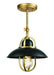 DVI Canada - One Light Wall Sconce - Peggy'S Cove - Graphite And Venetian Brass- Union Lighting Luminaires Decor