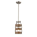DVI Canada - One Light Mini-Pendant - Fort Garry - Buffed Nickel And Barnwood On Metal- Union Lighting Luminaires Decor