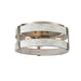 DVI Canada - Three Light Flush Mount - Fort Garry - Buffed Nickel And Birchwood On Metal- Union Lighting Luminaires Decor