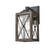 DVI Canada - One Light Outdoor Wall Sconce - County Fair Outdoor - Black And Ironwood On Metal- Union Lighting Luminaires Decor