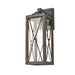 DVI Canada - One Light Outdoor Wall Sconce - County Fair Outdoor - Black And Ironwood On Metal- Union Lighting Luminaires Decor
