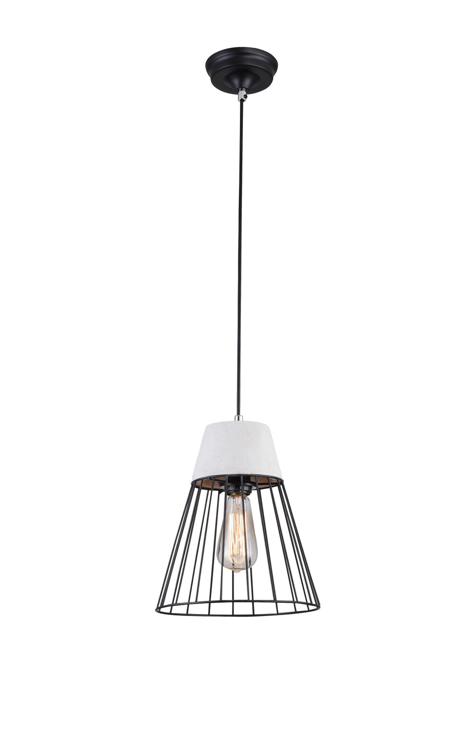 Bethel International Canada - One Light Pendant - Grey- Union Lighting Luminaires Decor