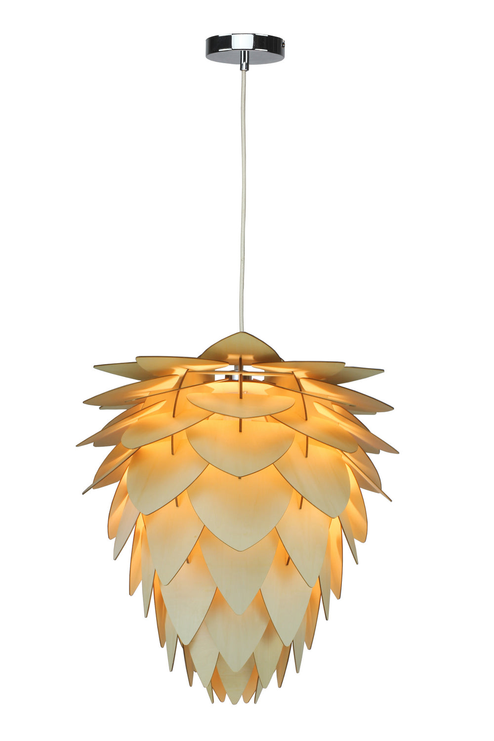 Bethel International Canada - One Light Chandelier - Natural Wood- Union Lighting Luminaires Decor