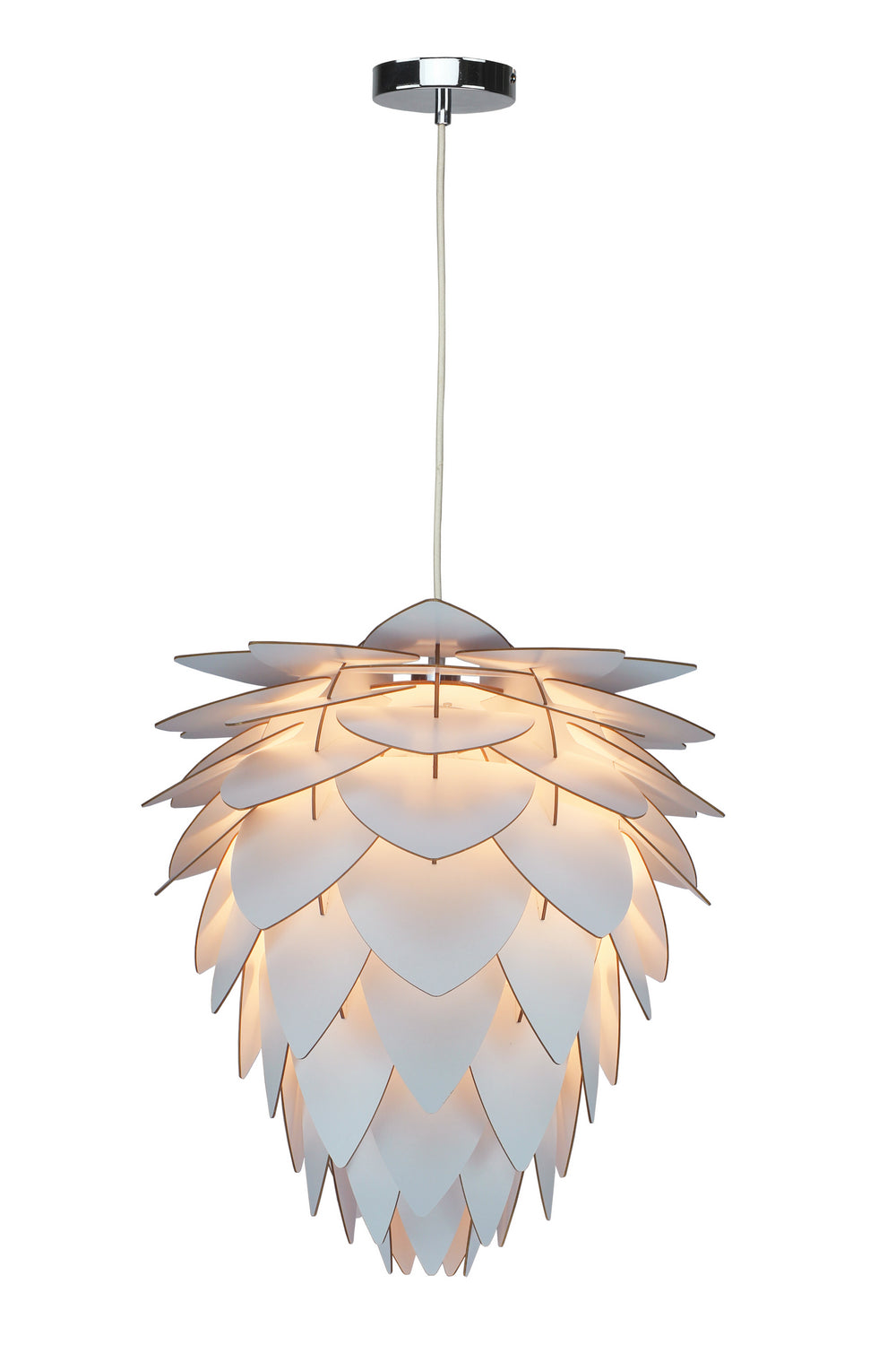 Bethel International Canada - One Light Chandelier - White- Union Lighting Luminaires Decor