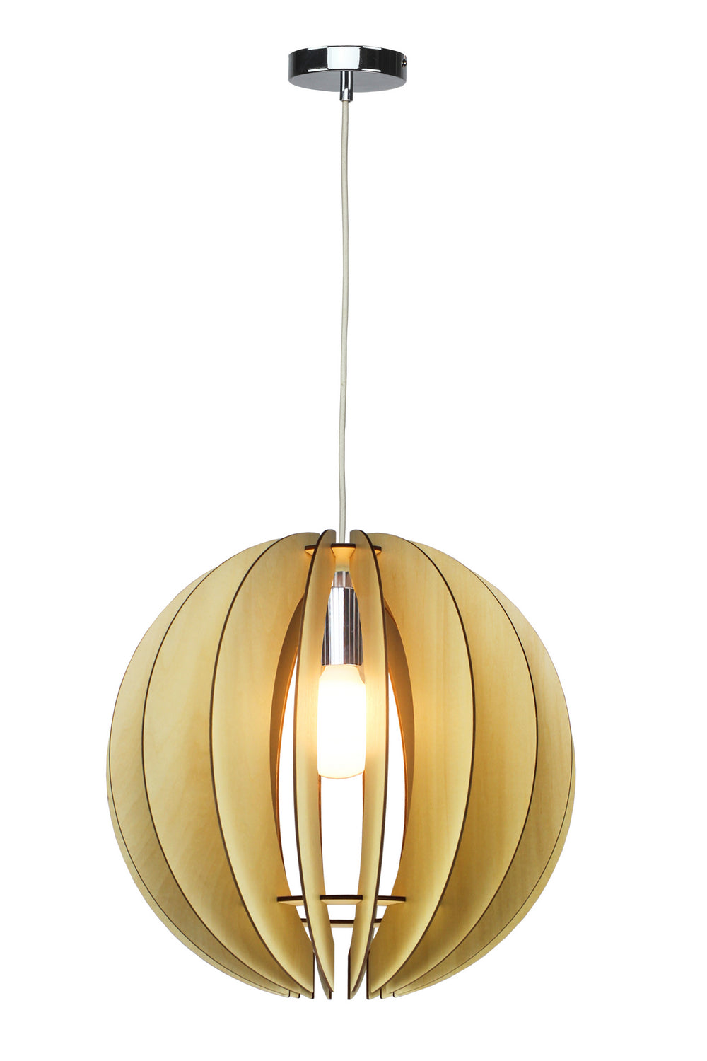 Bethel International Canada - One Light Chandelier - Natural Wood- Union Lighting Luminaires Decor